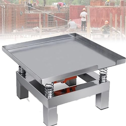 ZHPPED Table vibrante électrique en béton 35 x 35 cm/50 x 50 cm pour l'élimination des Bulles d'air - Table vibrante - Vibromasseur à Plaque Plate 220 V,350×350mm