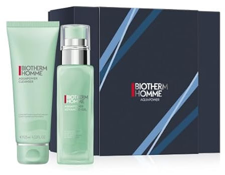 Biotherm Homme Aquapower Advanced Gel, mit Biotech Plankton und Vitamin B3, erfrischendes Gesichtsgel für Männer, intensive Tagespflege für vitalisierte Haut