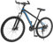 HOARLICN 26-Zoll-Mountainbike, Mountainbike 21-Gang-Schaltung Scheibenbremsen Einstellbare Höhe Aluminium MTB Fahrrad Camping Fahrrad Für Berggebiete, Waldwege, Schwarz Blau