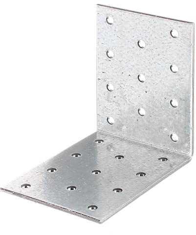 Alberts 820299 Lochplattenwinkel | sendzimirverzinkt | 80 x 80 x 60 mm | 50er Set