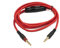 System-S Audio Ersatz Kabel 150 cm AUX 3,5 mm Klinke geflochten Rot für Hyperx Cloud Mix Alpha
