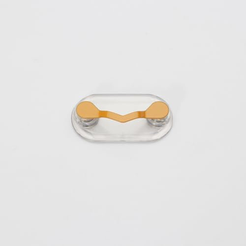 Magnetischer Brillenhalter, Magnet-Clip, Abzeichen-Halter, Sonnenbrille und Namenshalter, Pin, Tragbarer Magnet-Brillen-Befestigungsclip (YELLOW)