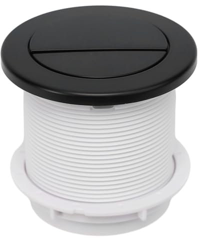 Hausler® Mat Black Pneumatic Concealed Cistern Push Button.2 Outlet for 2 Air tubes in 4mm diameter