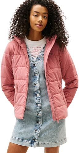 Tommy Jeans Damen Pufferjacke Hooded mit Reißverschluss