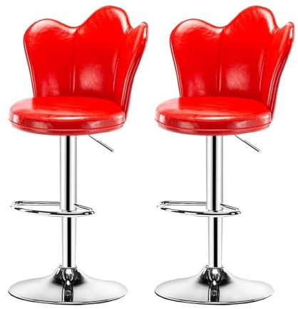 2 sillas de bar - Taburetes de bar para la cocina del hogar - Silla elevadora de bar americana/taburete alto, taburete de bar giratorio de 360°, silla de comedor con respaldo, adecuada para hotel/rest