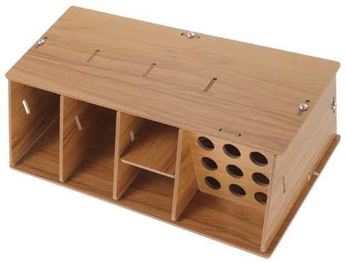 FOMIYES Caja De Almacenamiento De Herramientas De Peluquería Secador Cortapelos Maquinillas De Afeitar Soporte para Maquinillas De Afeitar Tijeras Recortadora Peine Organizador De