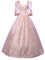 Robe maxi médiévale pour femme - Robe longue élégante - Robe de soirée - Robe de cocktail - Robe trapèze - Robe de princesse Renaissance - Robe baroque, O rose., S