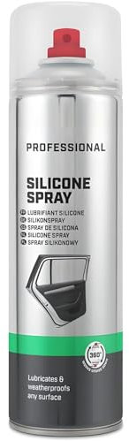 AMK® Silicone Spray Lubricant 500ml Aerosol for Car Home & Workshop Multi Purpose Water Repellent for Plastic Rubber Metal & Vinyl Dashboard Shine
