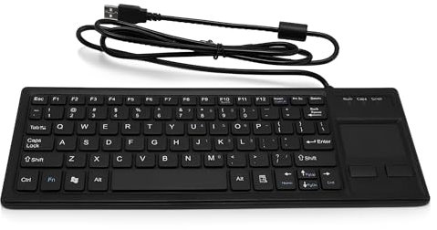 LICAEVEY Industrielle Mechanische USB -Tastatur mit Touchpad - IP68 Water Proof & Dust Proof - Kabel und Kabelgebundene Tastatur für PC, Laptop, Industrieumgebungen Spielen