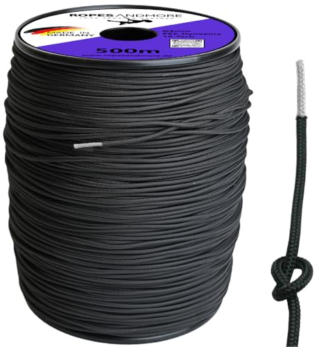 Dyneema® Corde de 3 mm avec gaine en polyester Dyneema - Vendu au mètre - 10-100 m - Pour extérieur, bateau, escalade, camping, sport, voile, travaux d'arbres, fabriquée en Allemagne (3 mm - 10 m)