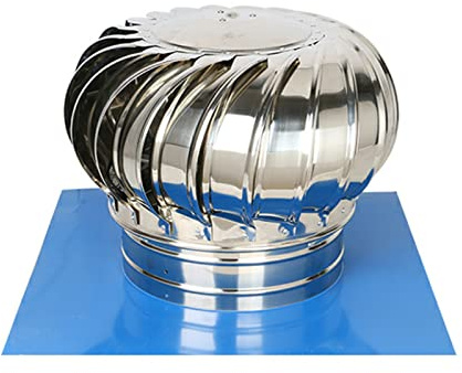 LJTHUU Large Roof Ventilation Cap for Dryer Exhaust 100 to 600 MM Turbine Vent Cover Kits for Metal Roofing Garden and Grow Tent Heavy Duty Bird Guard for Chimneys