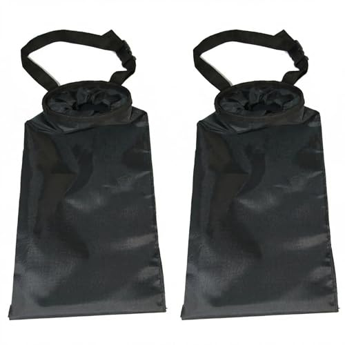 CavspkArt 2Pcs Hanging Car Trash Bag, Collapsible Polyester Car Garbage Can | Detachable Auto Bin for Back Seat, Front Seat, Travel, Outdoor