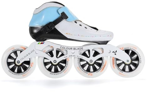Carbonfaser-Inline-Speedskates für Erwachsene (Damen und Herren), professionelle 3/4-Rollen-Rennskates, ABEC-9-Kugellager, leichtes Design für Outdoor, Straße und Fitness