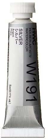 Holbein Aquarellfarben: 5 ml Dose in Silber