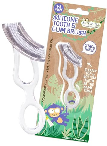 Jack N' Jill Stage 3 Silicone Kids Toothbrush, Chewable, Pack of 1