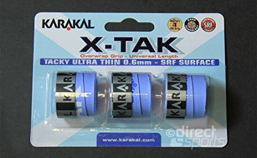 Karakal Griffband X-TAK für Tennis-, Badminton- und Squash-Schläger Blau blau