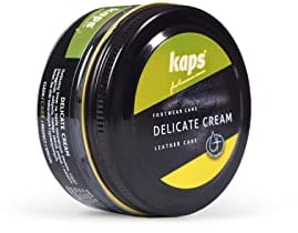 Kaps Crème Délicate – Crème De Cirage Cuir Naturel Et Synthé – Soin Chaussures Professionnel – Soin Intensif Du Cuir Et Nourrissant– Pot Verre 50ml – Plusieurs Couleurs (136 - Ivoire)
