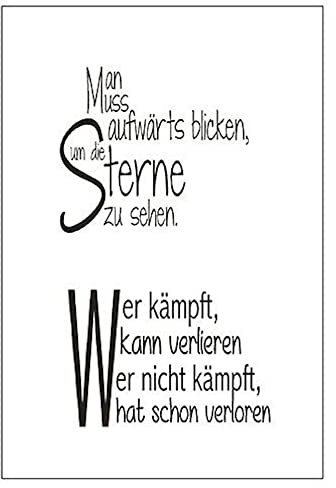 Stempel Clear, Man muss aufwärts blicken, um, A7 / 74 x 105 mm, 2 - teilig, transparent