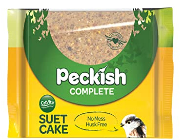 Peckish 60053044 Complete Suet Cake Block for Wild Birds, 300 g, Natural