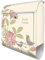 banjado® Design Briefkasten personalisiert mit WT Vogelhochzeit 38,5x46,5x13cm & 2 Schlüssel - Briefkasten Stahl weiß mit Zeitungsfach pulverbeschichtet - Postkasten A4 Einwurf inkl. Montagematerial