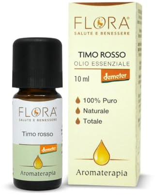 Flora, Olio Essenziale Timo Rosso Demeter Bio 10ml