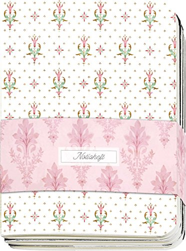 Gefährlich schön Mini-Notizhefte - Motiv Rosa Lilie: Set mit 3 Motiven