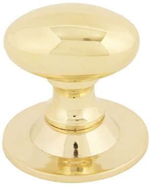 From the Anvil Polished Brass Oval Cabinet Knob 33mm
