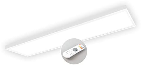 Xtend EcoLight LED Panel 120x30cm dimmbar 40W 3CCT 3000K 4000K 6000K Aufbaurahmen Fernbedienung Aufputz LED Deckenleuchte PLs3.0