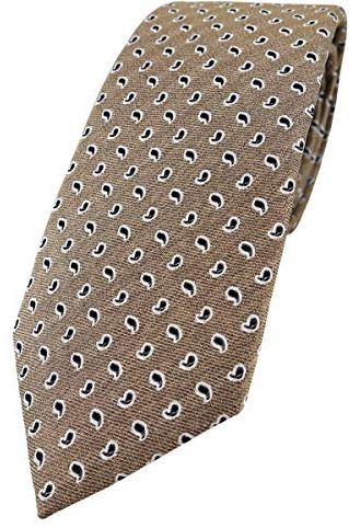 Enrico Sarto hochwertige Designer Seidenkrawatte in Paisley gemustert -Krawattenbreite 7 cm