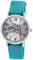 Pacific Time Mädchen Uhr Pferde analog Quarz mit Textil Wechselarmband hell blau 10308