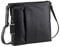 Picard Pure Shopper aus fein genarbtem Rindsleder - Reissverschluss, verstellbarer Tragegurt, 2 Steckfächer mit Gummizug 24 x 24 x 4,5 cm (H/B/T) Damen (9426), schwarz, s
