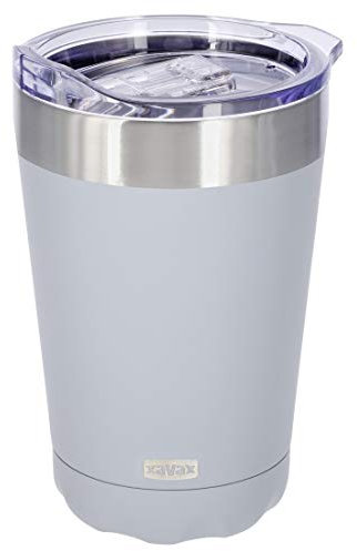 Xavax Isolierbecher 270ml (Kaffeebecher to go, Thermobecher für Büro, Travel Mug, Trink-Becher) blau