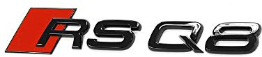Audi 4M8853740AT94 Schriftzug RSQ8 Aufkleber Black Edition Emblem Logo, schwarz/rot