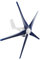 800W Windmühlengenerator 5-Blatt-Kleinwindkraftanlagen-Kit Industrielle Energieausrüstung(Blau 12V)
