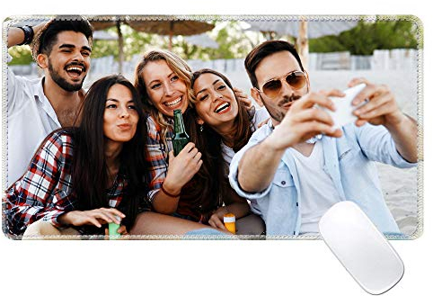 SHUMEI Personnalisées Tapis de Souris Texte, Logo, Bricolage Personnalisé, avec Texte Photo et Conception d'images pour créer Votre Propre Tampon de Souris Photo 400 × 700mm