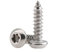Qrity 50 STÜCKE M4x12mm selbstschneidende Schraube, Torx Flachkopfschrauben, Edelstahl Rundkopf Selbstbohrende Schrauben