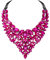 EVER FAITH Collana con Strass, Cristalli Fucsia, bigiotteria per Donne Ragazze
