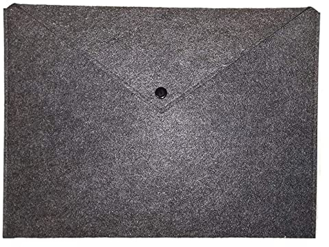 Filztasche Filz Tasche Schutz für Tablet E-Book kleine Laptops Notebooks bis 10 - 11 Zoll Filz-Hülle Mappe Stoff Dokumente Unterlagen 33x24 cm (Dunkelgrau Anthrazit)