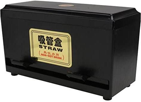 Alipis 1 Stück Strohhalmbox Essstäbchenbox Rustikaler Strohhalmhalter Restaurant Strohhalmspender Strohhalmbehälter Trinkhalmspender Strohhalmhalter Trinkhalmspender Blau Schwarz