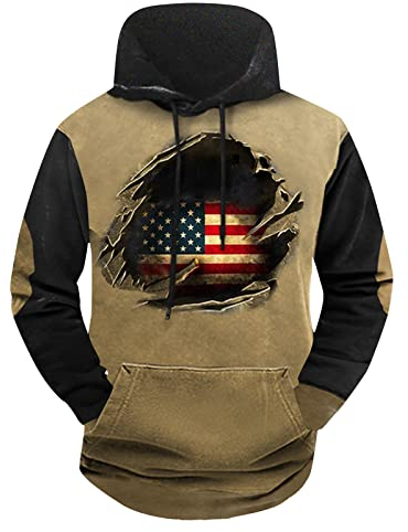 ODJOY-FAN Vintage Front Herren Kapuzenpullover Pullover Jacke Kostüm Hoodie Pullover Sportbekleidung Hoodies Mode Lose 3D Gedruckt Sweatshirt