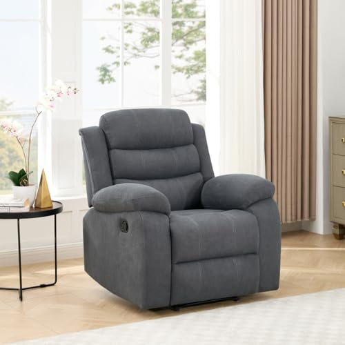 More4Homes BOSTON MANUAL FABRIC RECLINER 3 + 2 + 1 SOFA ARMCHAIR SET SUITE