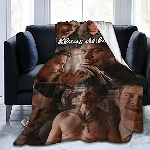 YINGD Klaus Mikaelson Decke, weich, gemütlich, Flanell, Decke für Couch, Bett, Wohnzimmer, 150 cm x 125 cm