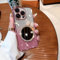 fdsmall Mirror Case kompatibel mit iPhone 15 Pro, Bow Case für Frauen, Luxus Strass Shiny Bling Case, TPU Kamera Full Protective Phone Cover Shockproof Soft Case Cover für iPhone 15 Pro (Rose Gold)