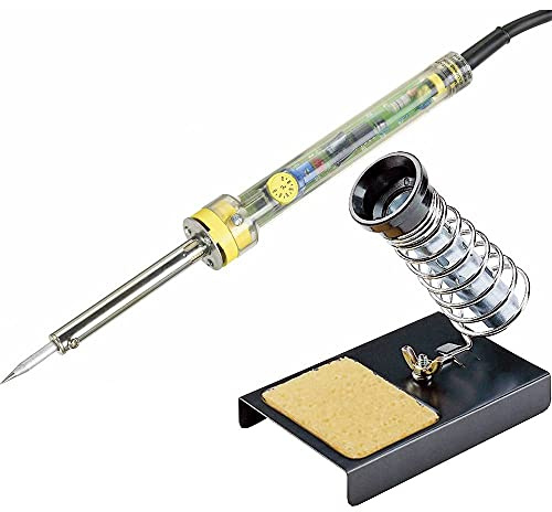 TOOLCRAFT JLS-03 Lötkolben-Set I Bleistiftform I Lötkolben mit Ablage I Temperaturregelung I 230 V I 60 W Lötkolben I 200-450 °C I Elektronik Angebote Lötzubehör