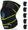 FEVAN Tutore Ginocchio Regolabile - Ginocchiera Ortopedica - Ginocchiere Unisex - Ginocchiera Sportiva per Artrosi Ginocchio con Silicone (Nero/Blu) (VERDE FLUORO/NERO)