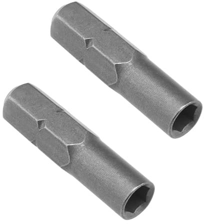 ECSiNG 2pcs Manual/Electric Screwdriver Bit Adapter Screwdriver Hexagonal Handle Adapter Precision Bit Adapter 6.35mm 1/4 Insert Bit Adapter to 4mm
