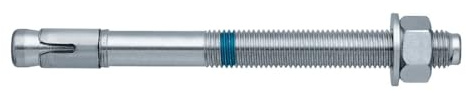 Hilti 2004155 Anclaje acuñado de alto rendimiento HSA M12x100 20/5/- (Pack de 25 uds, para hormigón no fisurado, cabeza con rosca externa) Anclaje a segmentos
