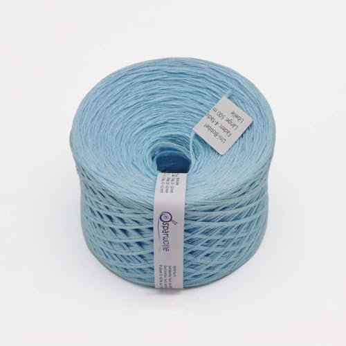 SparWolle Strickgarn 133g 4-fädig 500m zum Stricken und Häkeln (Libelle) - 50% Baumwolle - 50% Polyacryl