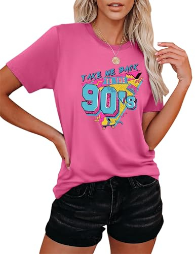 T-shirt pour femme style batik années 90 - Style rétro des années 80 - Style rétro des années 80