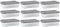 Strata 9 x 30 Litres Curve Plastic Stackable Storage Box & Lid with clip-on lids, 9 Pack, Multi storage box for home and office storage solution Clear Box, Grey Lid, (17cm H x 40cm W x 60cm D)
